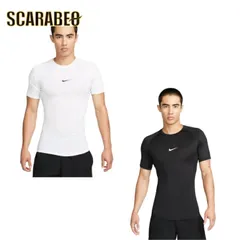 ナイキ プロ メンズ Dri-FIT タイト ショートスリーブ フィットネストップ コンプレッションシャツ 吸汗速乾 インナーウェア fb7933 100 WHITE M