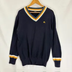 Burberry BLACK LABEL Vネックセーター サイズ3 D1N59-309-29 FADE 毛羽立ち 08012403 01