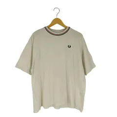 フレッドペリー FRED PERRY ロゴ刺繍 リブライン クルーネックTシャツ メンズ import：L のサムネイル