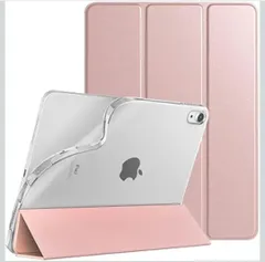 ★TiMOVO iPad Air 11インチ ケース M3/M2 第7/6世代 (2025/2024) iPad air 第5/4世代 ケース 10.9インチ iPadAir7/6/5/4 カバー 11インチ/10.9インチ  半透明 ピンクゴールド