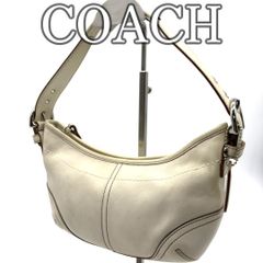 美品 COACH レザー ホーボーバッグ 白 オフホワイト 8A03 - メルカリ