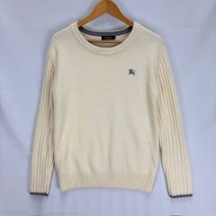 希少 バーバリーブラックレーベル ニット ノバチェック ホースロゴ刺繍