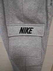 NIKE ナイキ グレー カーゴ ジョガー 裏起毛 コットン パンツ 新品