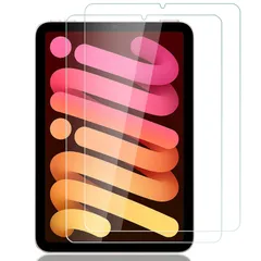【特価商品】2枚入りiPad mini 6/7（A17 Pro） 専用 フィルム iPad mini (第6/7世代) 用 強化 ガラス 飛散防止 指紋防止 気泡防止 撥水撥油 旭硝子 強靭9H 高透過率 ピタ貼りアイパッド ミニ6/7 専用保護フィルム