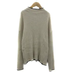 フリークスストア FREAKS STORE リブニット セーター 長袖 ハイネック 無地 F ライトベージュ 黒 ブラック /YS24