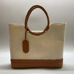 極美品 ジャンニキアリーニ マルチェッラ ヘリンボーン カゴバッグ