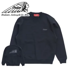 Indian Motocycle インディアン スウェット トレーナー メンズ レディース 背面刺繍 Basic sweat embroidery ロゴ刺繍 ブランド シンプル IC-2657 7986583 (ブラック)のサムネイル