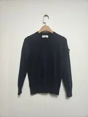 STONE ISLAND ストーンアイランド ジュニア 長袖 ニットTシャツ ネイビー (10A)