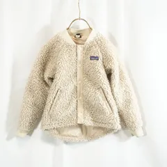 パタゴニア レトロX ボマージャケット キッズ XS 5〜6歳 アイボリー フリース ボア アウター 子供服 patagonia