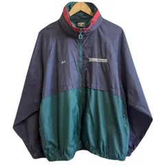 Dunbrooke ダンブルック ナイロンジャケット フード付き 裏地メッシュ ウィンドブレーカー ネイビー×グリーン×レッド XXLサイズ No.M233