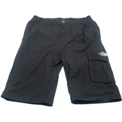 縦44 横51◼︎ザノースフェイス ハーフパンツ カーゴパンツ ブラック 黒 アウトドア 登山 キャンプ スポーツ