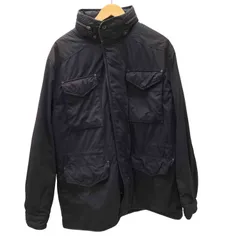 ポロバイラルフローレン Polo by RALPH LAUREN 90S M-65 型 パッカブルフード 裏地 キルティング パデッド フィールド ミリタリー ジャケット エルボーステッチ メンズ import：L 