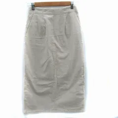 アーバンリサーチ ドアーズ URBAN RESEARCH DOORS タイトスカート マキシ丈 ロング丈 コーデュロイ S オフホワイト /SM16