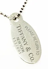 ティファニー TIFFANY & CO. RETURN TO TIFFANY リターントゥ ティファニー オーバルタグ ネックレス トップ シルバー 【ブランド古着ベクトル】【中古】☆AA★▲ 251212