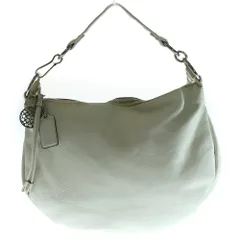 COACH (コーチ) オールドコーチ 牛革 ワンショルダーバッグ ハンドバッグ ホワイト レザー ホワイト シルバー