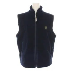 マンシングウェア MUNSINGWEAR フリースベスト ジップアップ 中綿 M 紺 /YM