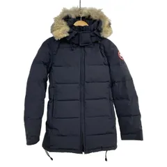 CANADA GOOSE(カナダグース) ダウンジャケット サイズS レディース美品  - ダークネイビー 長袖/ファー/冬