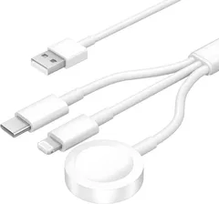 Apple Watch用 充電器  USBコネクタ Type-C 同時充電​対応 急速充電 幅広い互換性Series 8/7/6/SE/5/4/3/2/1全シリーズ対応  持ち運び便利(ホワイト)
