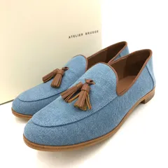 【新品未使用】アトリエブルージュ デニム タッセルローファー 23cm 日本製 フラット