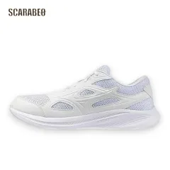 ミズノ 通学シューズ マキシマイザー27 ユニセックス K1GA2502 ホワイト 幅広 3E 軽量 ランニングシューズ 学生 通学用 21〜30cm k1ga2502 25.5