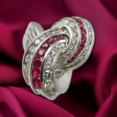 ルビー ダイヤモンドリング K18 7.3g 11号 カード鑑別付 Jewelry Ruby2