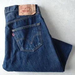 ■古着 Levi's ユーロリーバイス 501濃紺ジーンズ デニムパンツ STRAIGHT FIT 08年製 実寸W34L30【L5450】