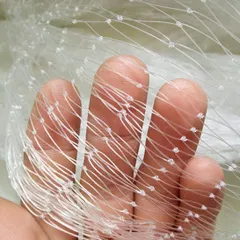 【数量限定】網 田畑 鳥よけ 鳥害対策 ベランダ ＆ 防鳥ネット 結束バンド 透明 100本 taske (3m×15m) sac