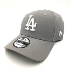 【海外限定】ニューエラ 9FORTY LA ドジャース キャップ グレー 帽子 サイズ調整可 灰