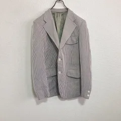 【人気】barrister BASKIN テーラードジャケット　ストライプ　L相当