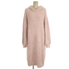 ジェラートピケ gelato pique ルームウェア ラビットフード もこもこ ワンピース ロング ピンク F ■TC