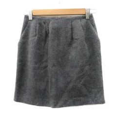 アンタイトル UNTITLED 台形スカート ミニ丈 0 グレー /YK25