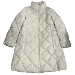 ◼︎ユニクロ ダイヤキルト ダウンコート オフホワイト XLサイズ 大きいサイズ 防寒