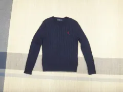 (M) POLO RALPH LAUREN ポロラルフローレン ケーブル編み ラウンドネック ニット