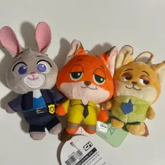 まとめ売り) ズートピア ニック ジュディ ぬいぐるみ キーホルダー