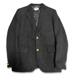 eYE JUNYA WATANABE COMME des GARCONS MAN　アイジュンヤワタナベマン　コムデギャルソン　ブルックスブラザーズ　ウール縮絨　シワ加工　紺ブレザー　テーラードジャケット　金ボタン　初期コラボ　AD2011