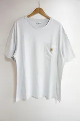 定番 Carhartt WIP カーハート S/S POCKET T-SHIRT ポケットTシャツ 半袖 カットソー 薄灰 アッシュグレー サイズXL 623M★2