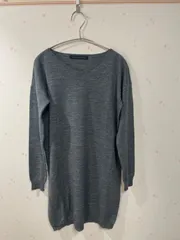 Green Label Relaxing Vネック 薄手ニット ウール混 グレー レディース M相当