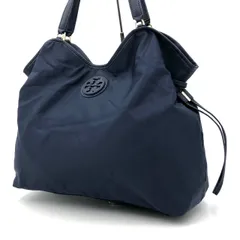 トリーバーチ ナイロン トートバッグ ネイビー 紺 A4 ロゴ 肩掛け 軽量 鞄