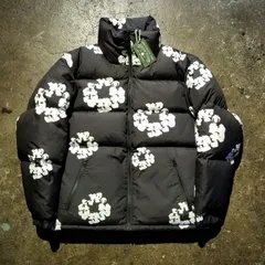 DENIM TEARS 25aw Cotton Wreath Puffer Jacket S デニムティアーズ コットンリース パファージャケット ブラック