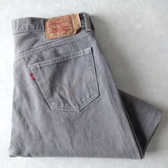 ■古着 Levi's リーバイス 501ジーンズ デニムパンツ グレー STRAIGHT FIT 10年製 実寸W36L30【L5452】
