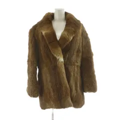 オスロー OSLO ファーコート 毛皮 アウター ロング ブラウン /NQ