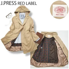 ジェイプレス レッドレーベル J.PRESS RED LABEL マウンテン パーカー ジャケット キルティング ライナー 中綿 11 ベージュ x チェック柄 ネイビー ブラウン レディース ♪