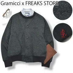 グラミチ Gramicci フリークスストア FREAKS STORE 別注 セーター ニット フリース ジャケット ブルゾン ジャンパー カーディガン F グレー アウトドア レディース ♪