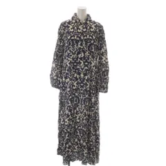 ザラ ZARA ワンピース 紺 ロング 総柄 /RE