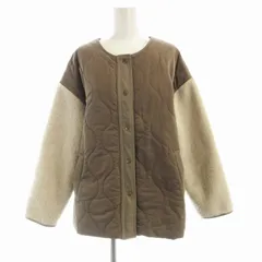 アーバンリサーチ サニーレーベル URBAN RESEARCH Sonny Label 23AW キルティング切替えショートブルゾン ジャケット ジャンパー F 茶 ブラウン ベージュ LA37-27R010 /RO