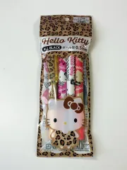 日本正規品 Sanrio HELLO KITTY ジェルペン 4本セット キティボールペン レオパードキティ ボールペンセット