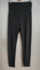 マタニティ服 ブラック ハイウエスト レギンス 2枚 まとめ L