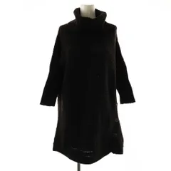 セオリー Theory ニット セーター 七分袖 チュニック ウール混 S ダークブラウン /NR