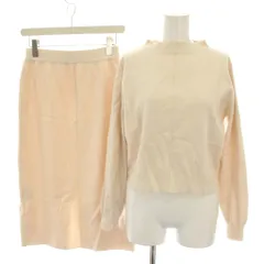 プロポーション ボディドレッシング PROPORTION BODY DRESSING ニットタイトセットアップ セーター ハイネック 長袖 スカート ひざ丈 タイト M ベージュ 121-1240004 /YT
