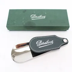 718)【未使用】Paraboot パラブーツ シューホーン 靴べら ステンレス 手元牛革